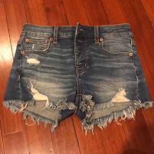 American Eagle Ripped Denim Shorts